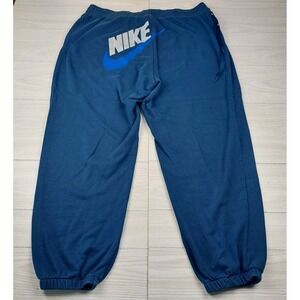 Nike‎ Dance Trousers Womens 2XL Blue Loose Baggy Fleece Joggers Hip Hop Y2K